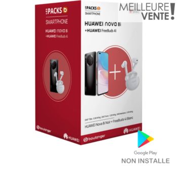 Huawei Pack Nova 8I Noir + Freebuds 4I Blanc